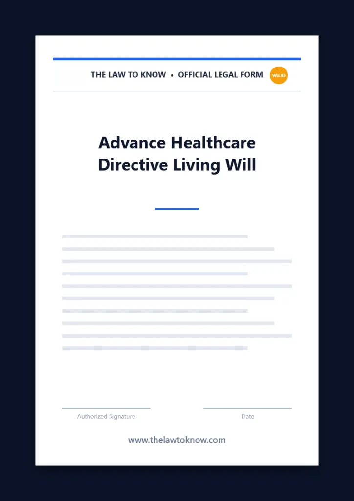 advance healthcare directive living will 3