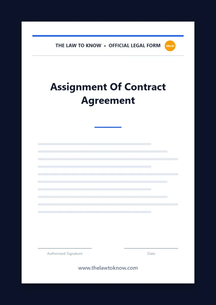 assignment of contract agreement 1