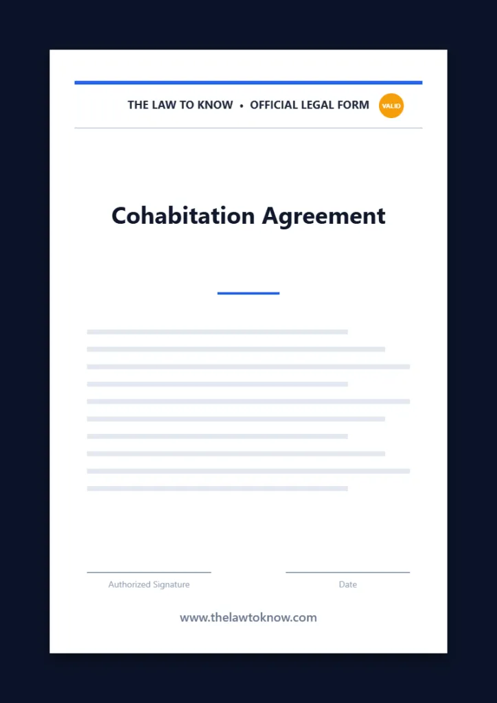 cohabitation agreement 1