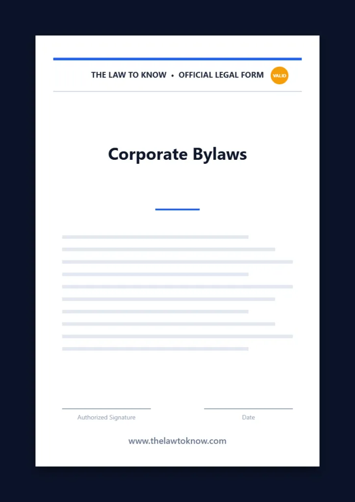corporate bylaws 1