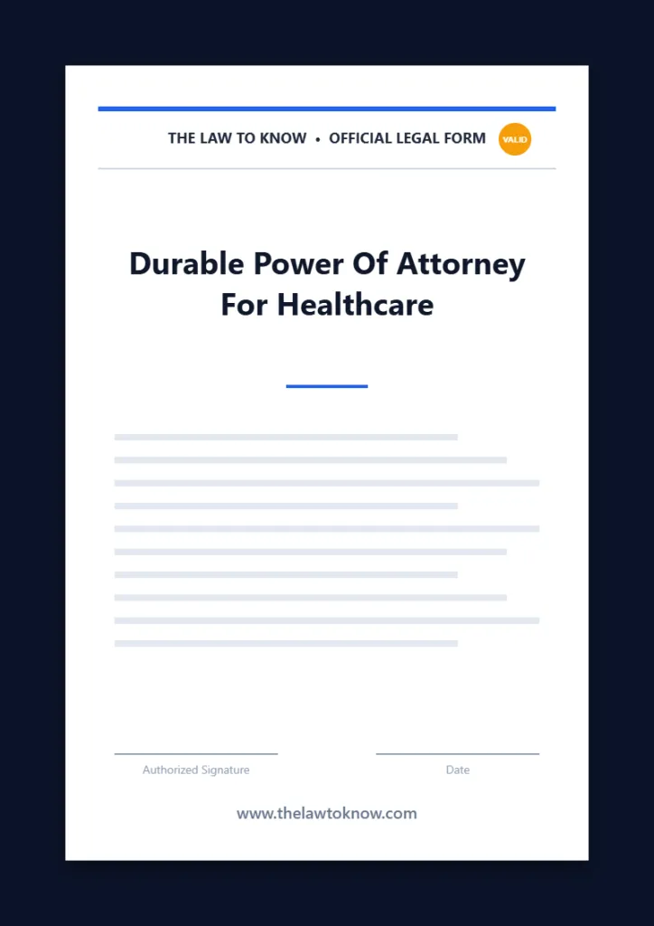 durable power of attorney for healthcare 3