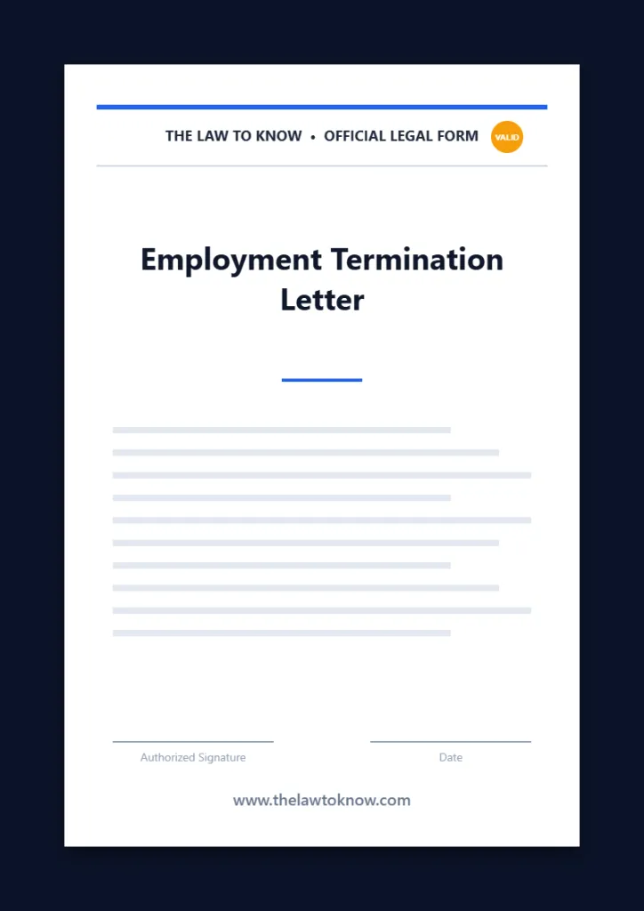 employment termination letter 1