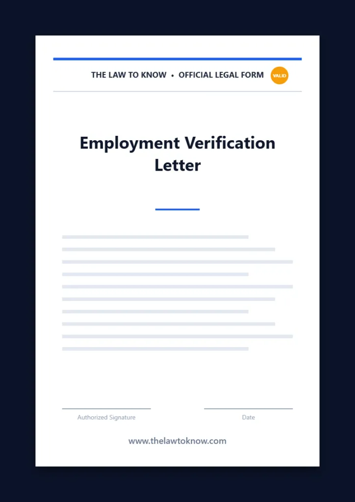 employment verification letter 1