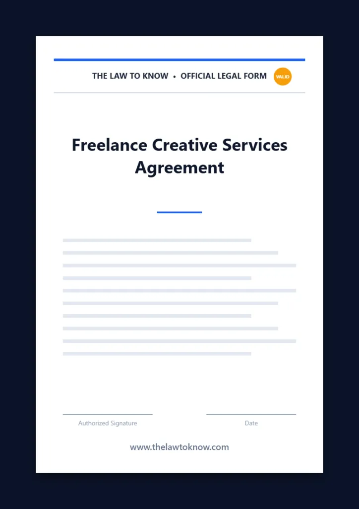 freelance creative services agreement 1