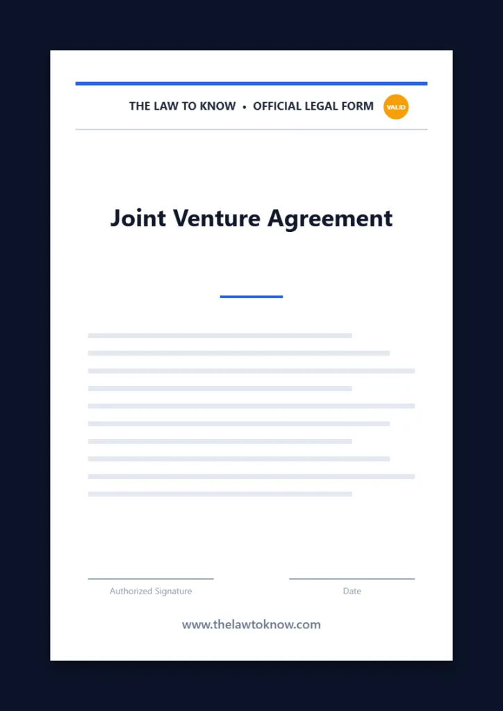 joint venture agreement 3