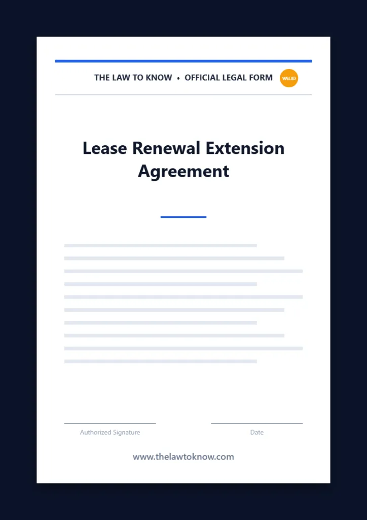 lease renewal extension agreement 3