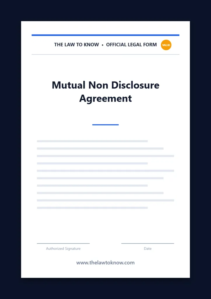 mutual non disclosure agreement 3