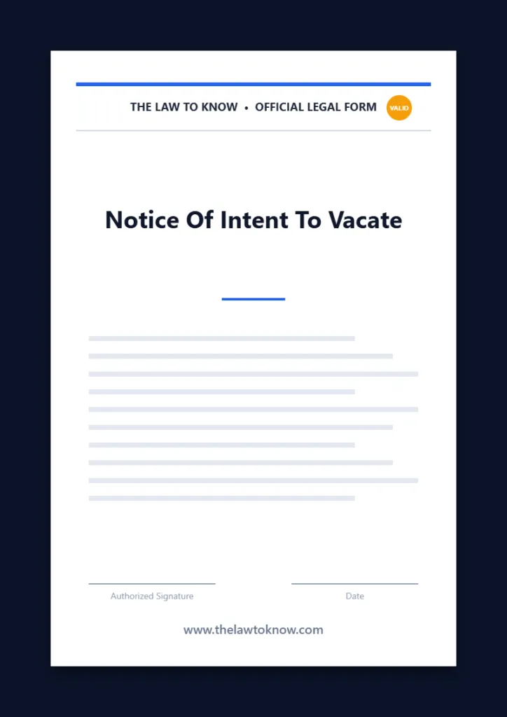 notice of intent to vacate 3