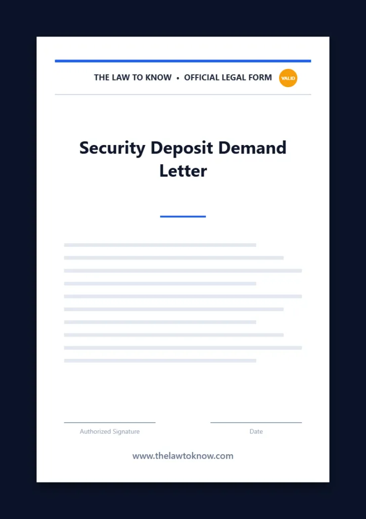 security deposit demand letter 3