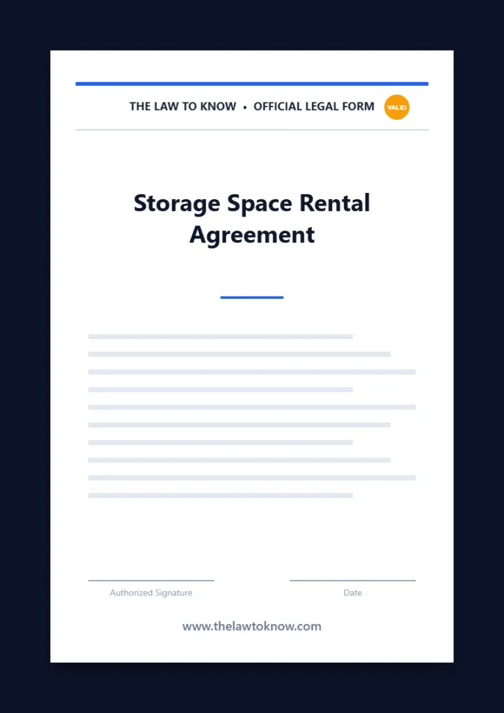 storage space rental agreement 3