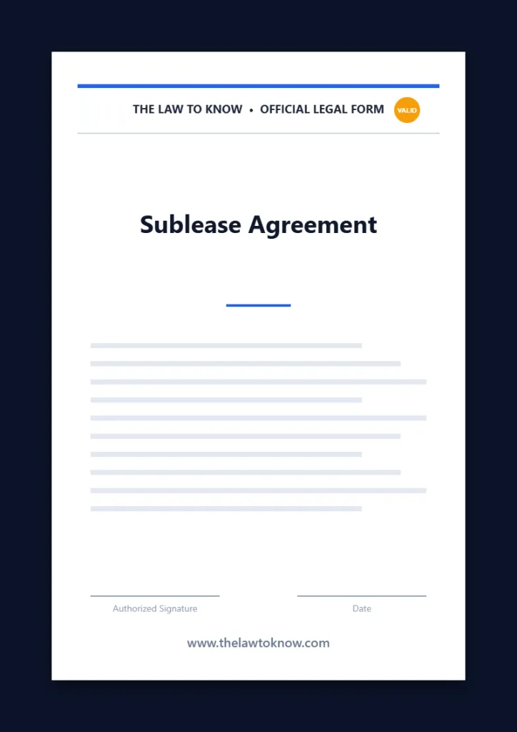 sublease agreement 2